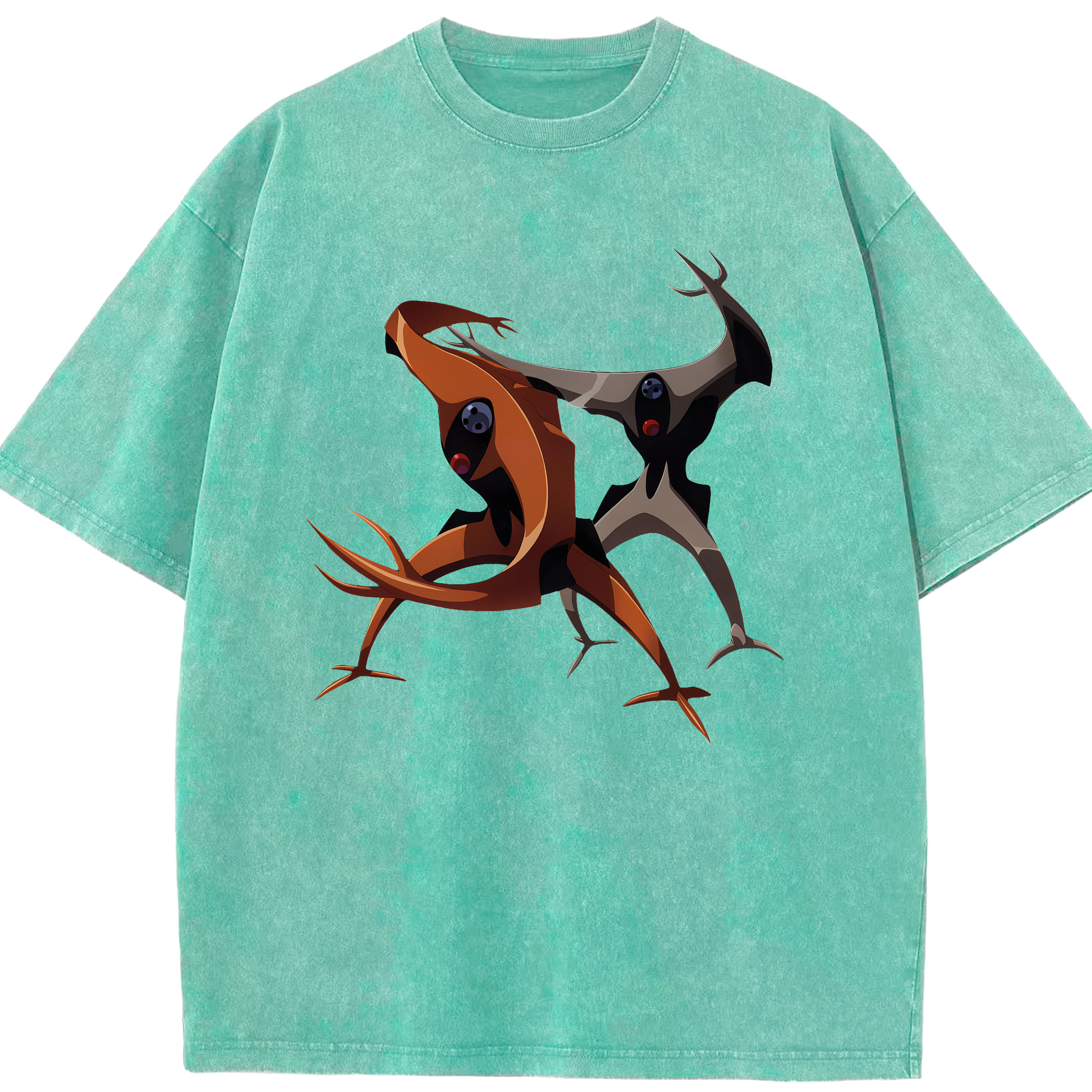 （画像用） EVA 新世紀エヴァンゲリオン 綿100% ヴィンテージ風 半袖Tシャツ（フロントプリント）